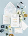 BLEU Wedding Invitation Suite