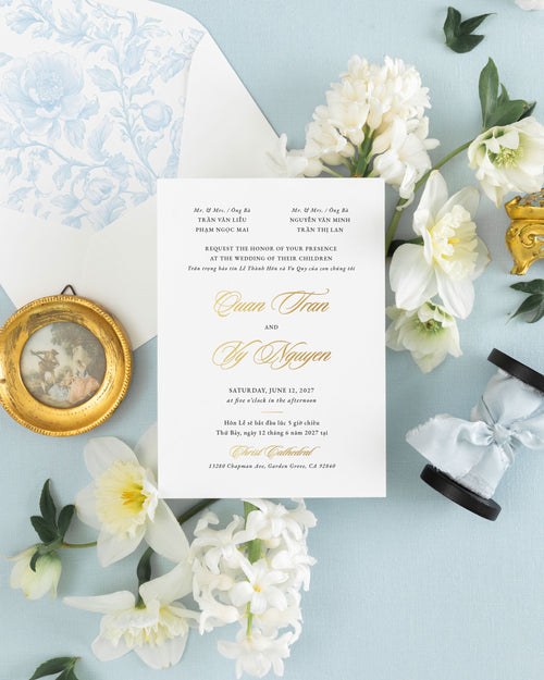 BLEU Wedding Invitation Suite